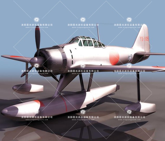 龙门镇3D模型飞机_